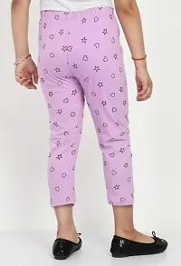 Stylish Pink Cotton Printed Capris For Girls-thumb4