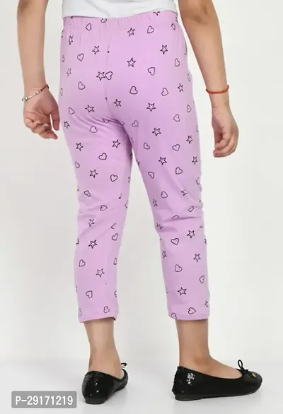 Stylish Pink Cotton Printed Capris For Girls-thumb5