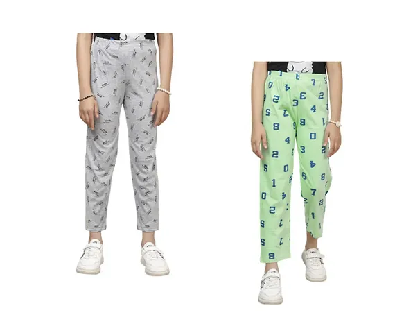 Stylish Pyjama Lower Pant For Girls Pack Of 2