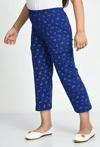 Stylish Blue Cotton Printed Pyjama For Girl-thumb2