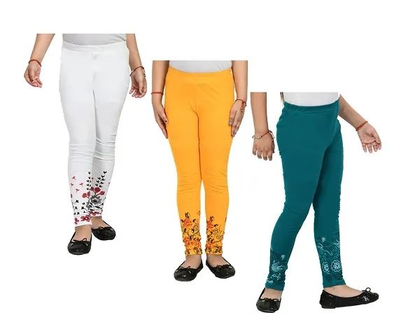 Stylish Fancy Leggings For Girls Pack Of 3