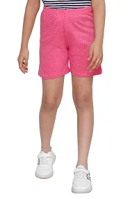 Fabulous Multicoloured Cotton Printed Shorts For Girls Pack Of 5-thumb2