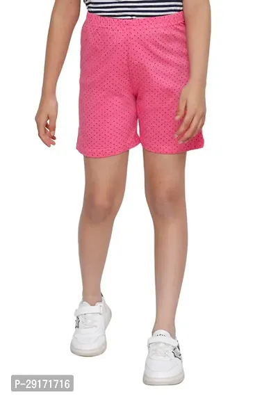 Fabulous Multicoloured Cotton Printed Shorts For Girls Pack Of 5-thumb3