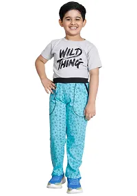 Stylish Multicoloured Cotton Printed Track Pant For Boys Pack Of 2-thumb1