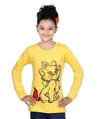 IndiWeaves Girls Cotton Full Sleeve Printed T-Shirt Pack of 2(10200-0204-IW-P2-L1_Red::Yellow_9-10 Years)-thumb4