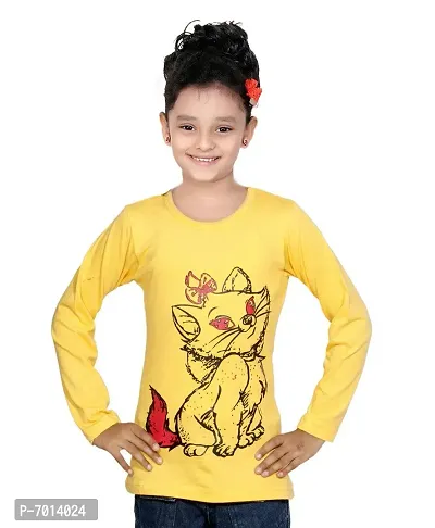 IndiWeaves Girls Cotton Full Sleeve Printed T-Shirt Pack of 2(10200-0204-IW-P2-L1_Red::Yellow_9-10 Years)-thumb5