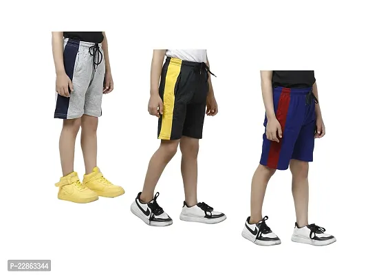 Boys Combo Cotton Solid Regular Casual Short