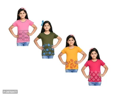 Girls Stylish Cotton Printed Casual Top