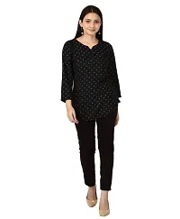 IndiWeaves#174; Cotton Printed Straight Top/Short Kurti for Women/Girls [Pack of 1]-thumb1