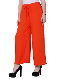 IndiWeaves Women Viscose Casual Palazzo (VRP 12-IW_Orange_XX-Large)-thumb1