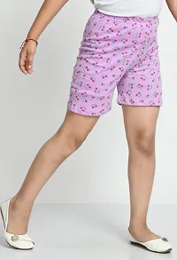 Fabulous Magenta Cotton Printed Shorts Hot Pant For Girls-thumb4