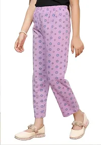 Stylish Multicoloured Cotton Printed Pyjama Lower Pant For Girls Pack Of 4-thumb4