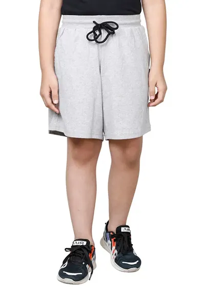 Elegant Blend Solid Shorts For Boys