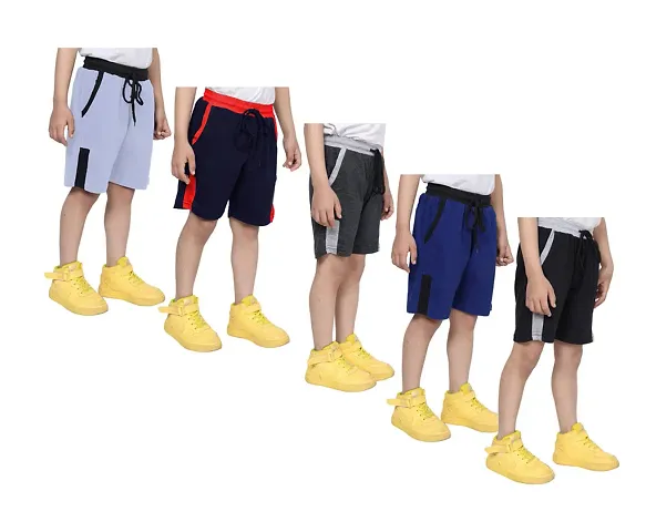 Boys Stylish Solid Combo Shorts