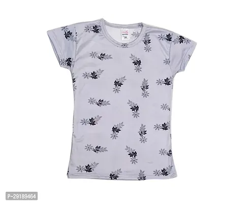 Stylish Polyester Printed Tshirt For Girls Pack of 3-thumb2