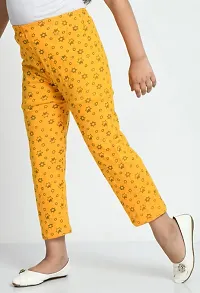 Stylish Yellow Cotton Printed Pyjama For Girl-thumb2