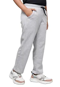 Charming Grey Cotton Solid Track Pant For Boys-thumb3