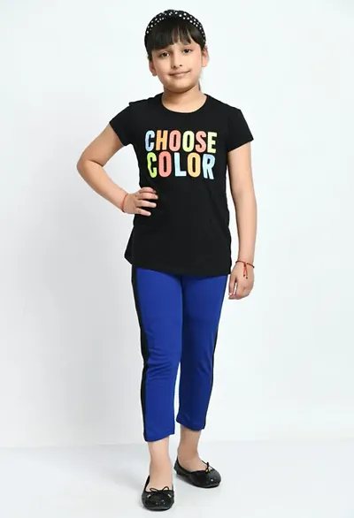 Stylish Solid Capris For Girls