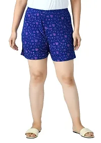 IndiWeaves&#174; Women's Cotton Regular Solid and Printed Shorts/Hot Pant [Pack of 3]-thumb2