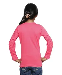 IndiWeaves Girls Cotton Full Sleeves Printed T-Shirt(10200-07-IW-M2_Red_8-9 Years)-thumb2