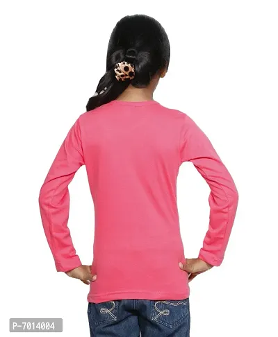 IndiWeaves Girls Cotton Full Sleeves Printed T-Shirt(10200-07-IW-M2_Red_8-9 Years)-thumb3