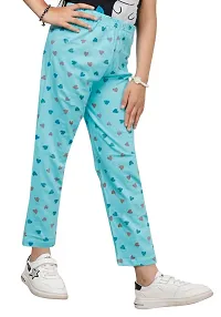 Stylish Multicoloured Cotton Printed Pyjama Lower Pant For Girls Pack Of 2-thumb3