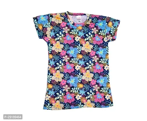 Stylish Polyester Printed Tshirt For Girls Pack of 3-thumb4