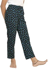 Stylish Black Cotton Printed Pyjama For Girls Pack Of 2-thumb3