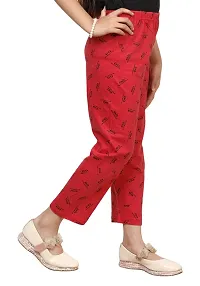 Stylish Multicoloured Cotton Printed Pyjama Lower Pant For Girls Pack Of 2-thumb4