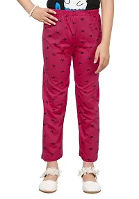 Stylish Multicoloured Cotton Printed Pyjama Lower Pant For Girls Pack Of 5-thumb2