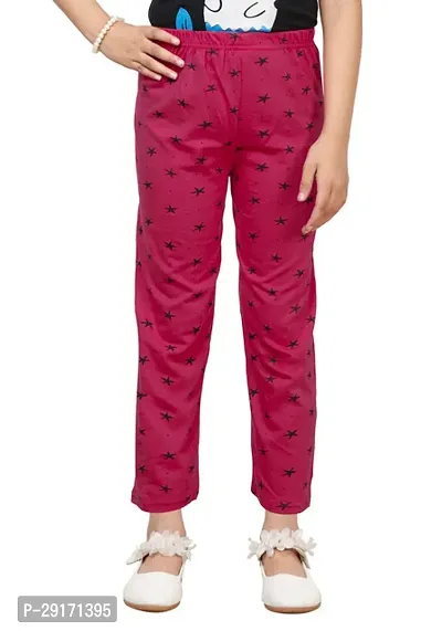 Stylish Multicoloured Cotton Printed Pyjama Lower Pant For Girls Pack Of 5-thumb3