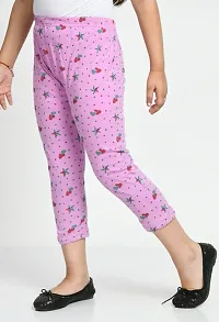 Fabulous Purple Cotton Printed Capri For Girls-thumb3