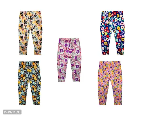 Girls Stylish Multicoloured Polyester Regular Fit Capris