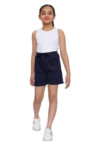 Fabulous Multicoloured Cotton Printed Shorts For Girls Pack Of 4-thumb1