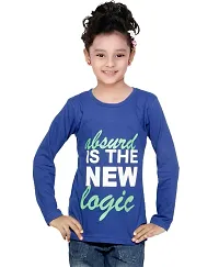 IndiWeaves Girls Cotton Full Sleeves Printed T-Shirt(10200-08-IW-L2_Purple_11-12 Years)-thumb1