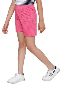 Fabulous Multicoloured Cotton Printed Shorts For Girls Pack Of 5-thumb3