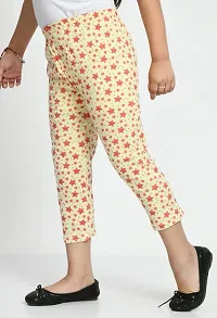 Fabulous Beige Cotton Printed Capri For Girls-thumb2