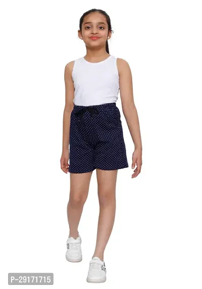 Fabulous Multicoloured Cotton Printed Shorts For Girls Pack Of 5-thumb2