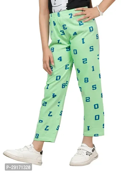 Stylish Multicoloured Cotton Printed Pyjama Lower Pant For Girls Pack Of 4-thumb5