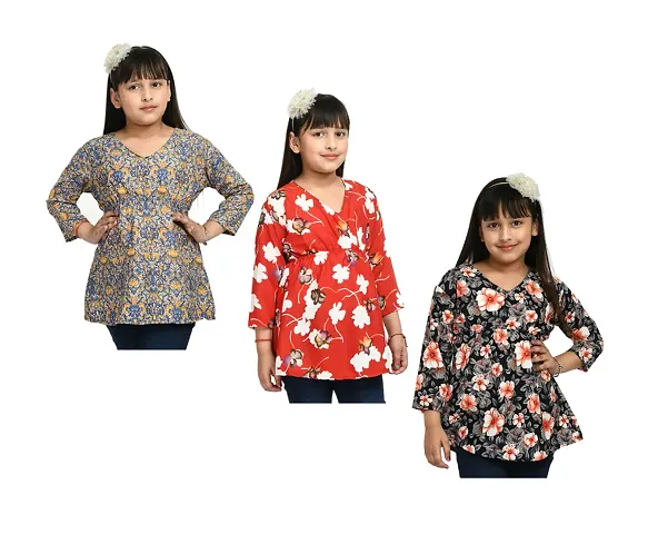 Beautiful Crepe Tops Pack Of 3