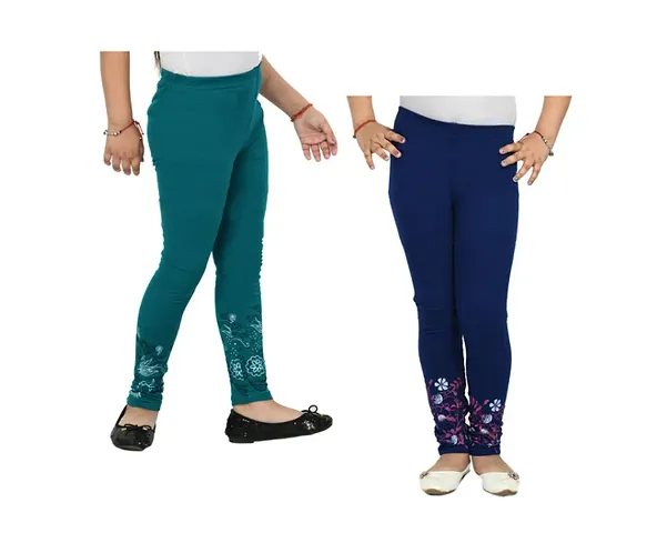 Stylish Fancy Leggings For Girls Pack Of 2