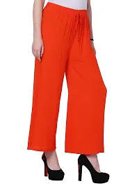 IndiWeaves Women Viscose Casual Palazzo (VRP 12-IW_Orange_X-Large)-thumb2