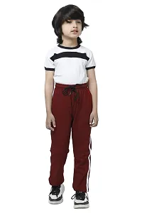 Charming Multicoloured Cotton Solid Track Pant For Boys Pack Of 3-thumb3