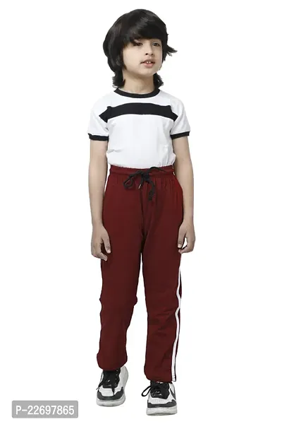 Charming Multicoloured Cotton Solid Track Pant For Boys Pack Of 3-thumb4