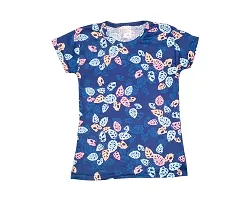 Stylish Polyester Printed Tshirt For Girls Pack of 3-thumb2