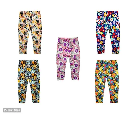 Girls Stylish Multicoloured Polyester Regular Fit Capris