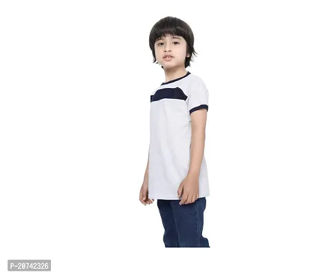 Stylish Cotton Self Pattern Round Neck T-Shirts For Boys- Pack Of 5-thumb5