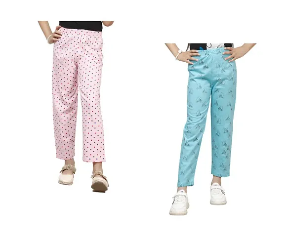 Stylish Pyjama Lower Pant For Girls Pack Of 2