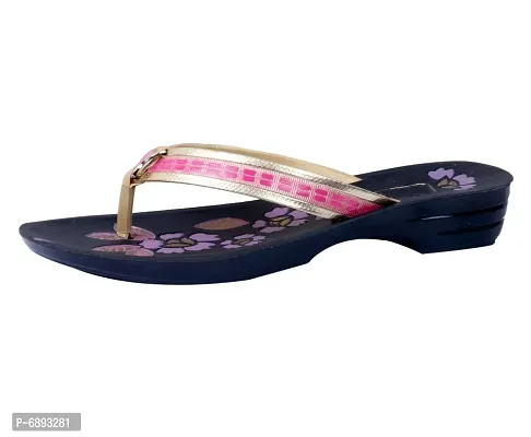IndiWeaves Gold::Pink Comfortable Flip Flop/Sandal for Womens-Size-4-thumb2