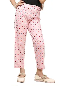 Stylish Multicoloured Cotton Printed Pyjama Lower Pant For Girls Pack Of 5-thumb2